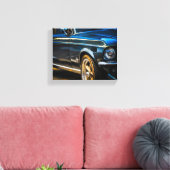 Klassieke autorijschijf van de oude spieren canvas afdruk (Insitu (Woonkamer))