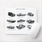 Klassieke auto's afbeelding voor Muismat (Met muis)