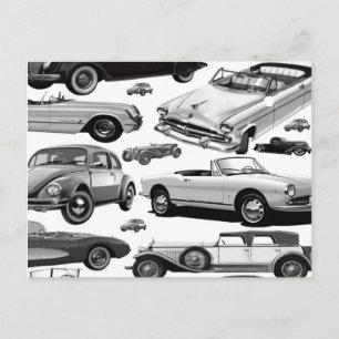 Klassieke Auto's Ansichtkaart Briefkaart