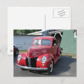 Klassieke auto's briefkaart (Voorkant / Achterkant)