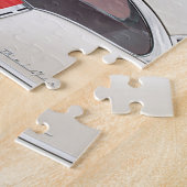Klassieke auto's Chevy Bel Air Dodge Red White Vin Legpuzzel (Zijkant)