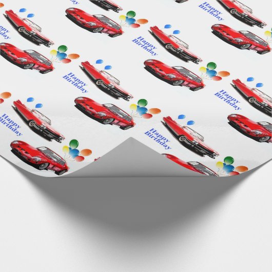 Klassieke auto's die papier verpakken (Hoek)