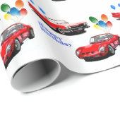 Klassieke auto's die papier verpakken (Rol Hoek)