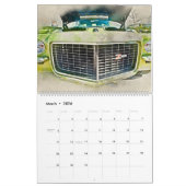 Klassieke auto's in Waterverf kalender (Mar 2026)