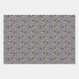 Klassieke auto's inpakpapier vel