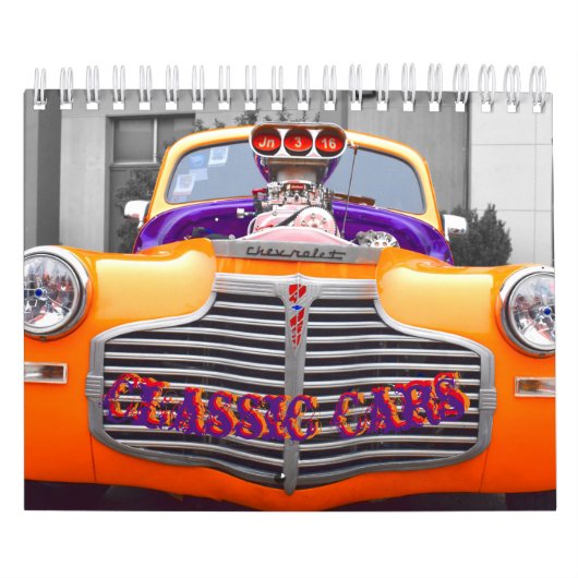 Klassieke auto's kalender (Hoes)