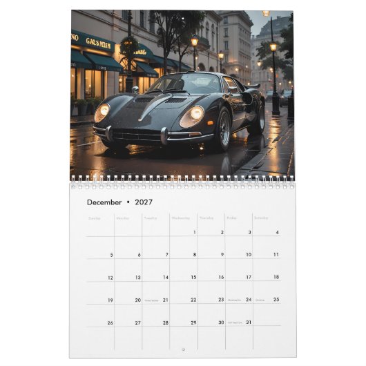 Klassieke auto's kalender (Dec 2027)