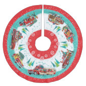 Klassieke auto's kerstboom rok (Voorkant)