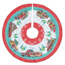 Klassieke auto's kerstboom rok