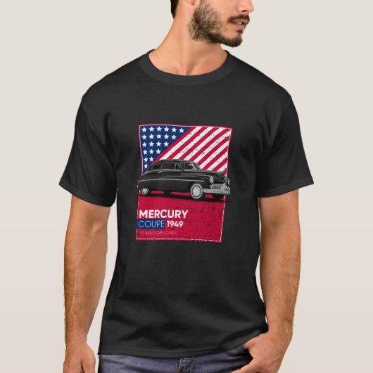 Klassieke auto's KwikCoupe 1949 T-shirt (Voorkant)