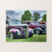 Klassieke auto's legpuzzel (Horizontaal)
