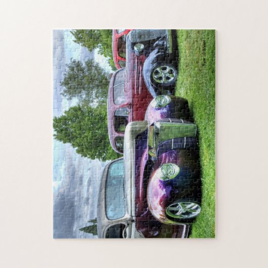 Klassieke auto's legpuzzel (Verticaal)