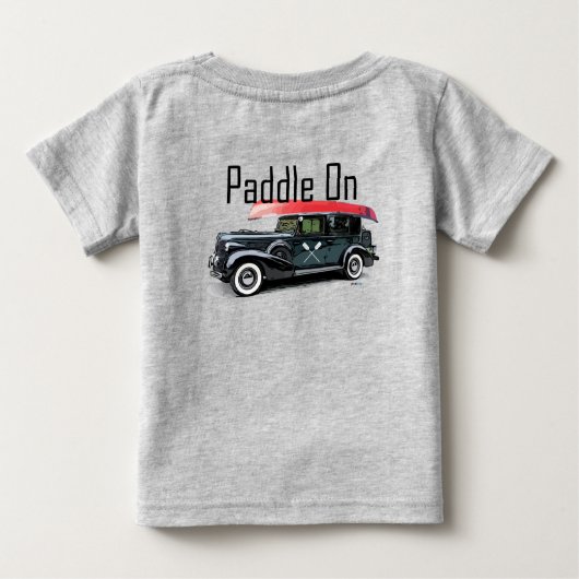 Klassieke auto's ontwerpen - Baby Fine Jersey T- (Achterkant)