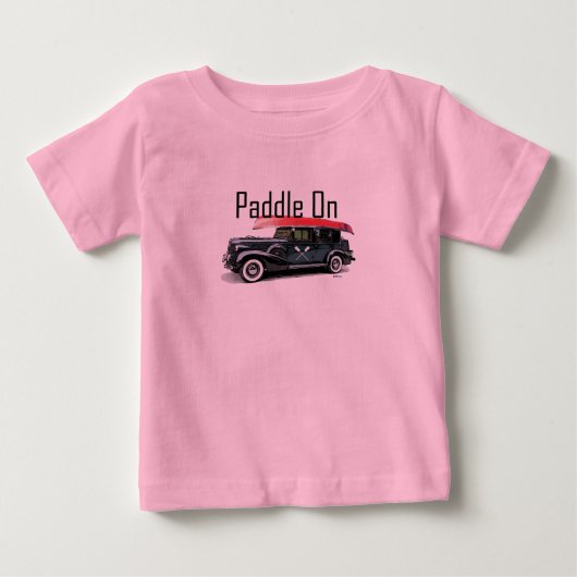 Klassieke auto's ontwerpen - Baby Fine Jersey T- (Voorkant)