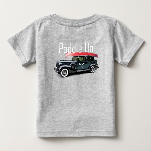 Klassieke auto's ontwerpen - Baby Fine Jersey T- (Achterkant)