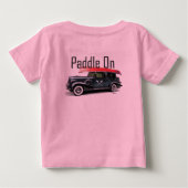 Klassieke auto's ontwerpen - Baby Fine Jersey T- (Achterkant)
