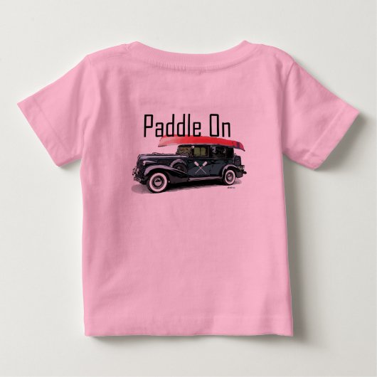 Klassieke auto's ontwerpen - Baby Fine Jersey T- (Achterkant)