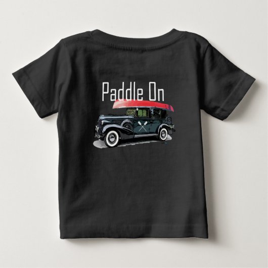 Klassieke auto's ontwerpen - Baby Fine Jersey T- (Achterkant)