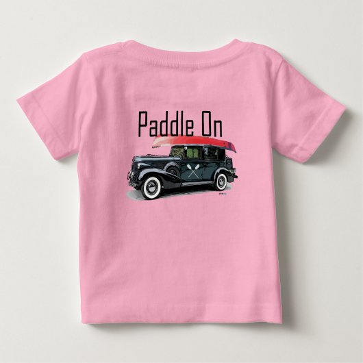 Klassieke auto's ontwerpen - Baby Fine Jersey T- (Achterkant)