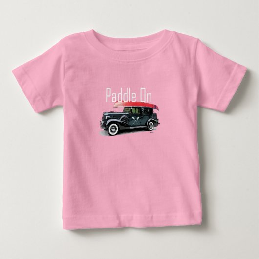 Klassieke auto's ontwerpen - Baby Fine Jersey T- (Voorkant)