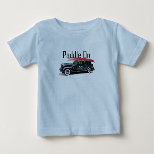 Klassieke auto's ontwerpen - Baby Fine Jersey T- (Voorkant)