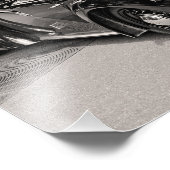 Klassieke auto's op Saratoga Foto Afdruk (Hoek)