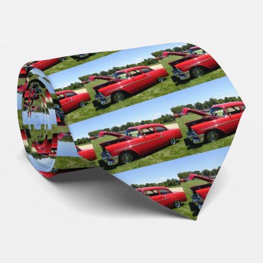 Klassieke auto's stropdas (Opgerold)