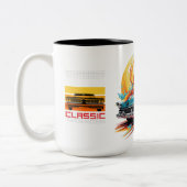 Klassieke auto's tweekleurige koffiemok (Links)