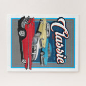 Klassieke auto's uit 1950 legpuzzel (Horizontaal)