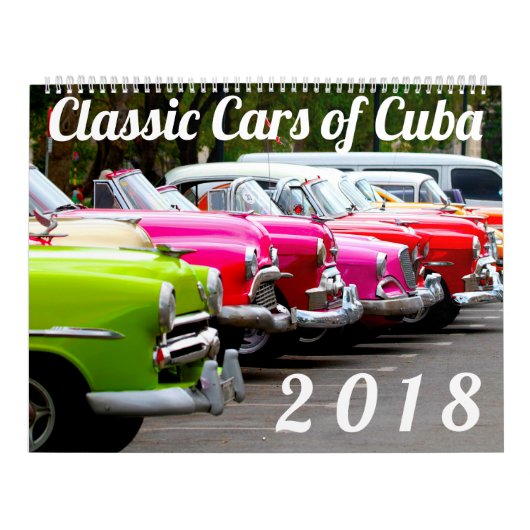 Klassieke auto's uit Cuba Kalender (Hoes)