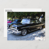 Klassieke auto's van Cuba Black Taxi Briefkaart (Voorkant / Achterkant)