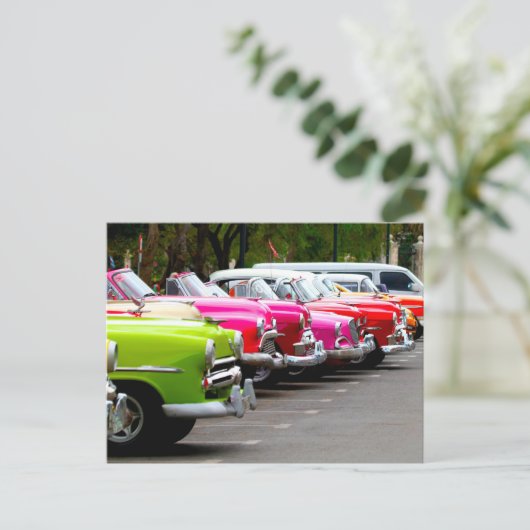 Klassieke auto's van Cuba Briefkaart (Staand voorkant)