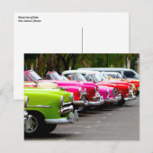 Klassieke auto's van Cuba Briefkaart (Voorkant / Achterkant)