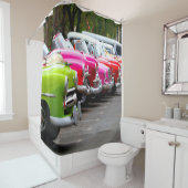 Klassieke auto's van Cuba Douchegordijn (In situ)