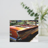 Klassieke auto's van Cuba Koelen Sinaasappel conve Briefkaart (Staand voorkant)