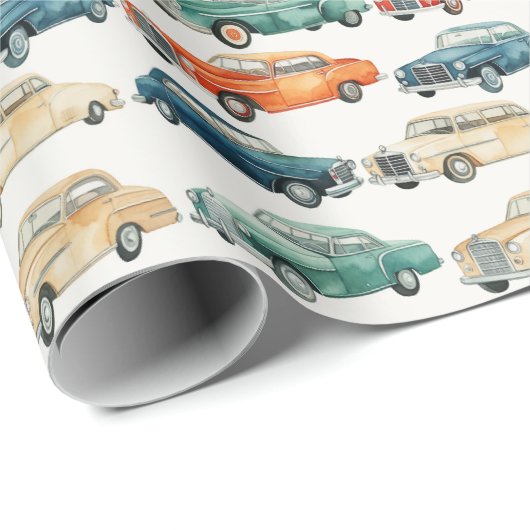 Klassieke Auto's Wrapping Papier Mercedes Benz (Rol Hoek)