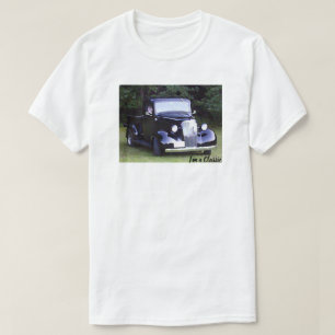 Klassieke auto's -  zwarte bestelwagen t-shirt