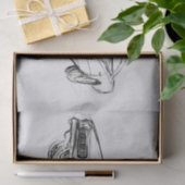 Klassieke autoschets IV Tissuepapier (Geschenk)