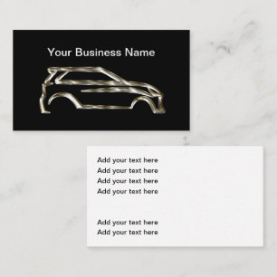 Klassieke autothema visitekaartje met cool ontwerp