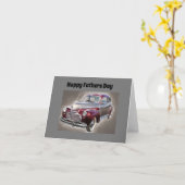 Klassieke autovaders dagkaart kaart (Gele Bloem)