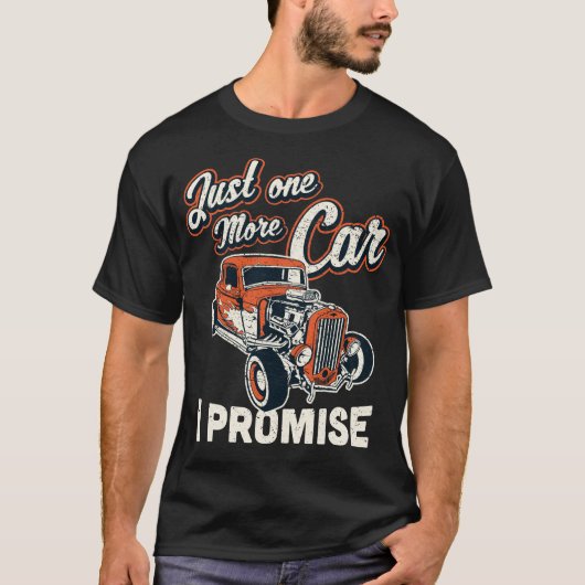 Klassieke autoverf nog maar één auto die ik beloof t-shirt (Voorkant)