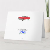 Klassieke autowrak Happy Birthday Greeting Kaart (Achterkant)