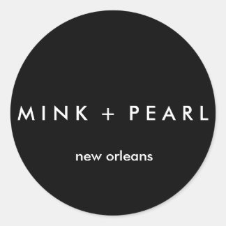 Klassieke B&W-Sticker Ronde Sticker