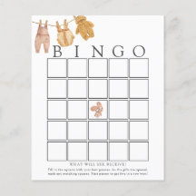 Klassieke Baby Bingo Game Kaart
