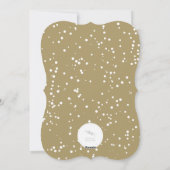 Klassieke Baby eerste kerstfotokaart met handschri Feestdagenkaart (Achterkant)