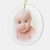 Klassieke Baby foto Keramisch Ornament (Links)