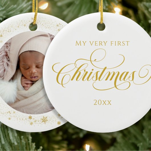 Klassieke Baby Foto Kerst Ornament