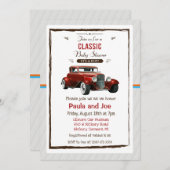 Klassieke Baby shower uitnodiging (Voorkant / Achterkant)