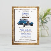 Klassieke  Baby shower uitnodiging (Staand voorkant)