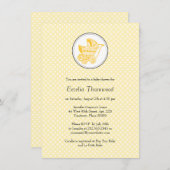 Klassieke Baby shower-uitnodiging Kaart (Voorkant / Achterkant)